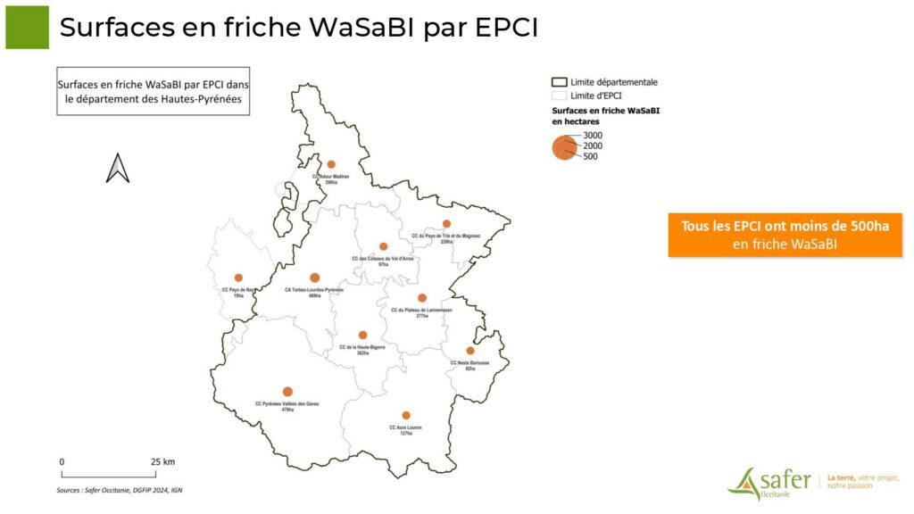 Surfaces en friche WaSaBI par EPCI