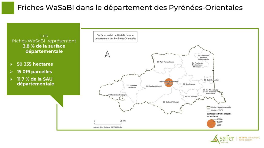 Friches WaSaBI dans le département des Pyrénées-Orientales