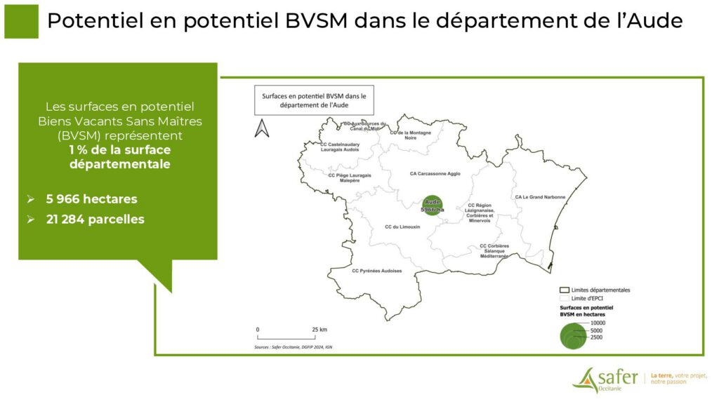 Potentiel en potentiel BVSM dans le département de l’Aude