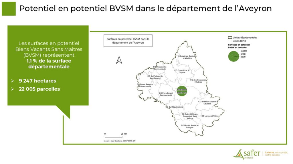 Potentiel en potentiel BVSM dans le département de l’Aveyron