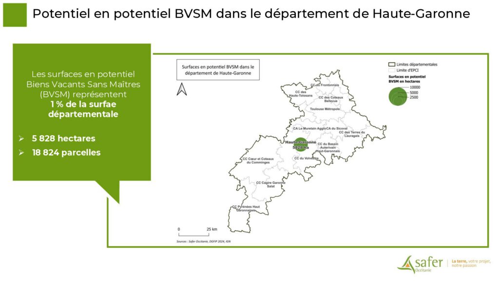 Potentiel en potentiel BVSM dans le département de Haute-Garonne